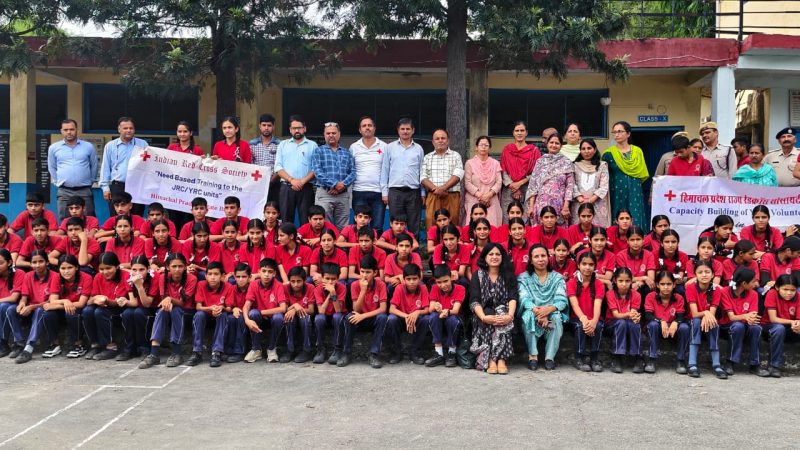 जूनियर रेडक्रॉस ग्रुप के लिए एक दिवसीय ‘प्राथमिक उपचार’ प्रशिक्षण शिविर आयोजित